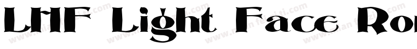 LHF Light Face Roman字体转换